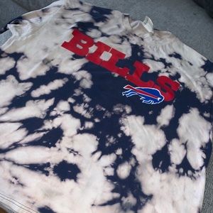 Bleach dye Buffalo Bills T-shirt #7 Flutie... lol